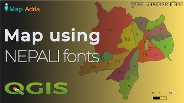 Map layout in NEPALI language | Map Adda