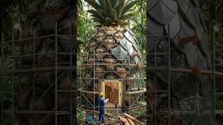 The Most Unique Tiny House Build Ever (Giant Pineapple!) #trending #construction #viral