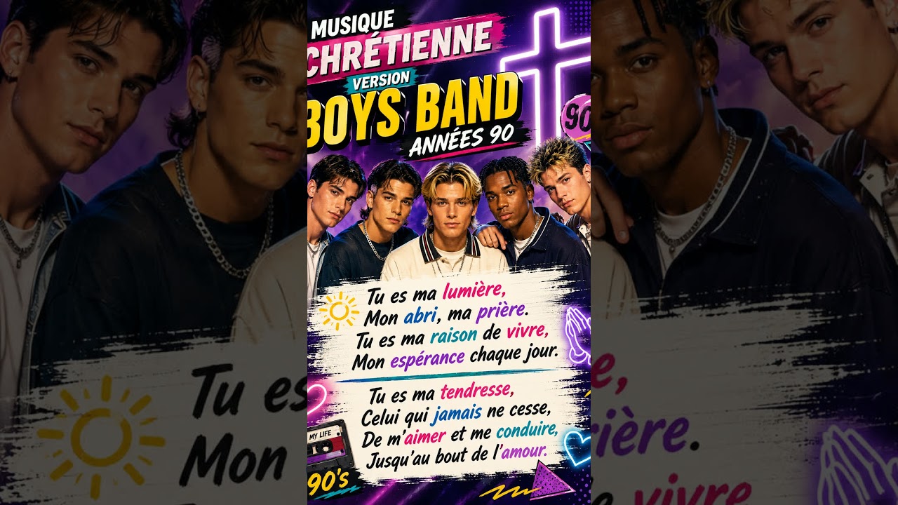 Tu es ma lumière Jésus | Louange version boys band années 90’s #shorts