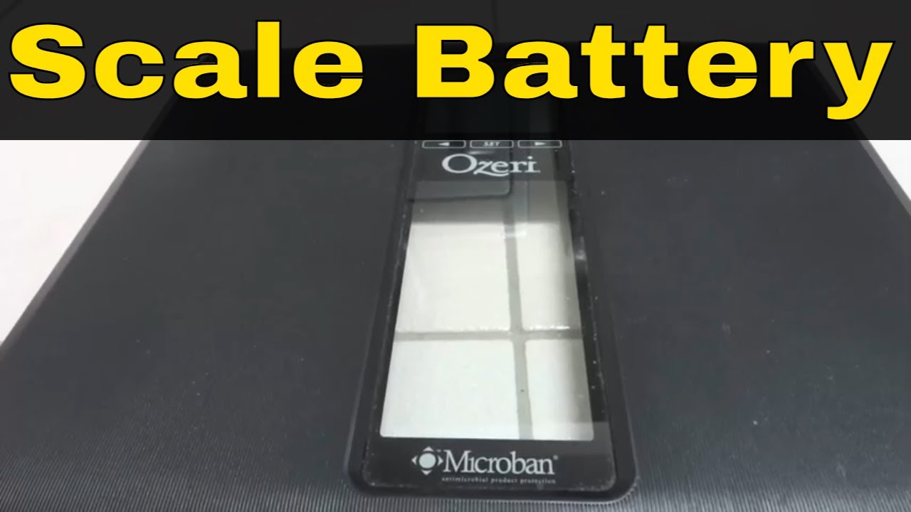 How to replace the batteries on a bathroom scale easy 