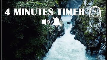 ⏲️ 4 Minutes Timer/Countdown 💤 Relaxing 🔇 No Music 🔕 No Alarm 💧 Waterfall BLOW YOUR MIND 🤯🧠