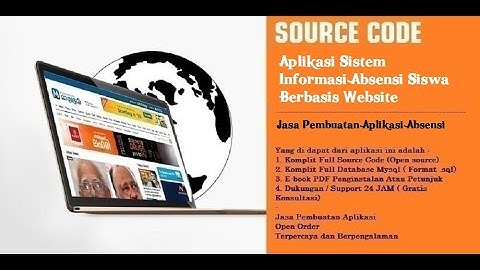 Aplikasi Sistem Informasi Absensi Siswa Berbasis Website
