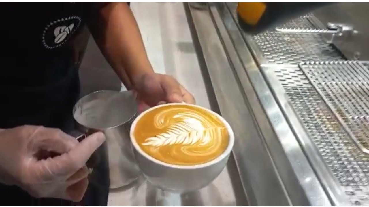 HOW TO MAKE FLATWHITE LATTEART SLOWMOTION easytomake latteart costacoffee youtube YouTube