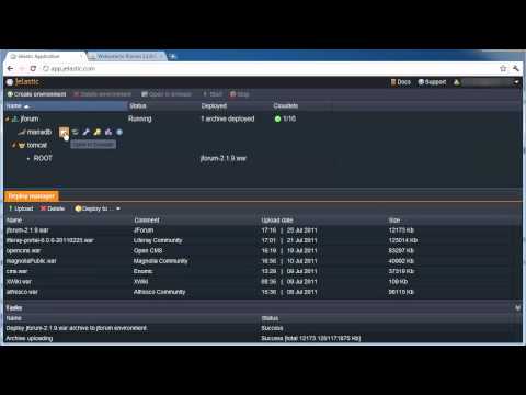 Deploying jforum to Jelastic cloud