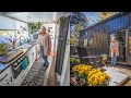 Artistic Tiny Home for Retired Woman — Wildflower Counters, Zen Bedroom and HUGE Bay Window