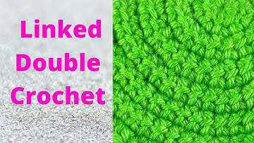 How to Crochet Linked Double Crochet | Linked dc crochet