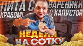 На 100 руб можно хорошо жить!? Ем краба! Вареники с картофелем и капустой!