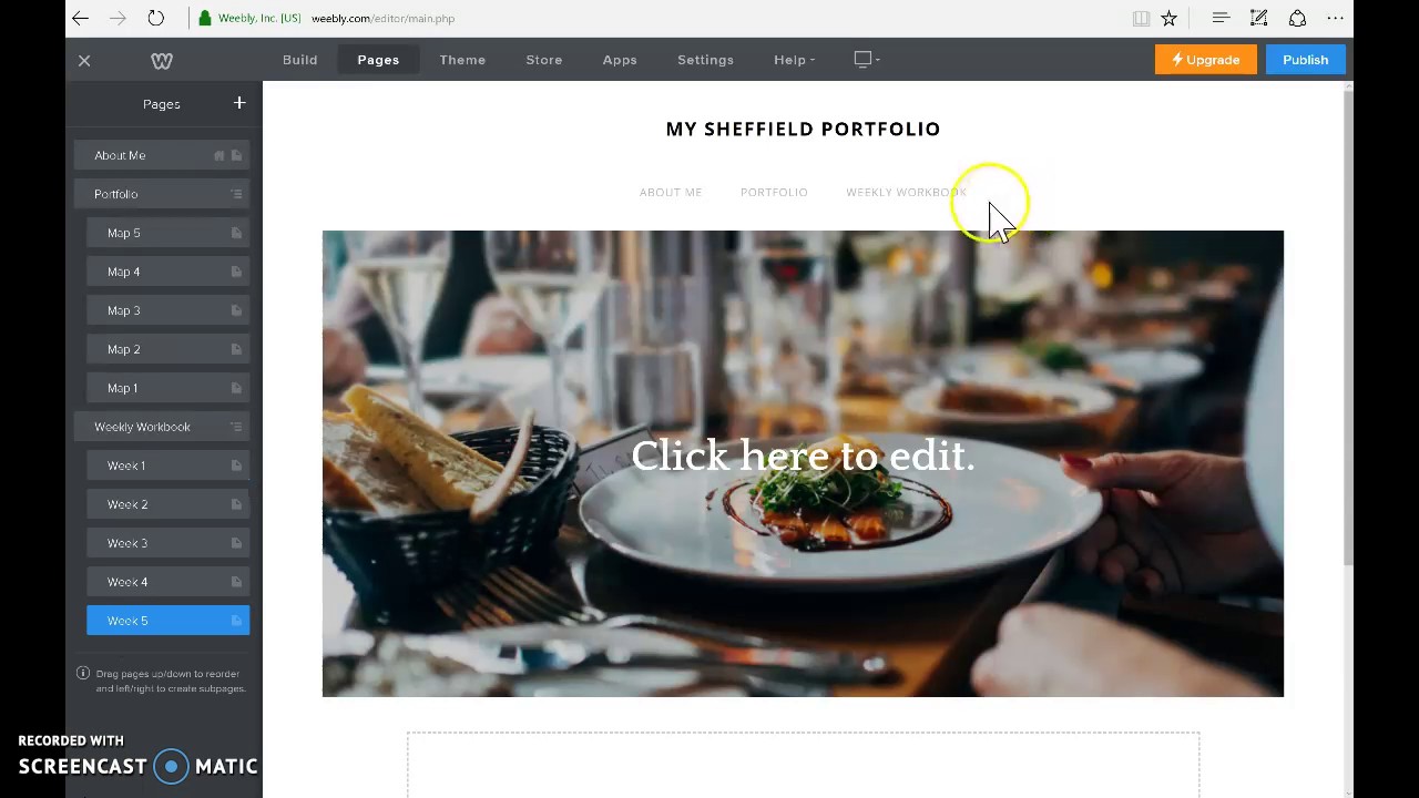 Setting up your GIS Digital Portfolio Structure in Weebly - YouTube