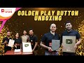 Golden play buttons award unboxing instagyan