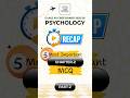 StudyWithRoseeee RECAP Psychology Ch-2 MCQ Short Part-2 CLASS XII CBSE BOARDS #psychology #boards
