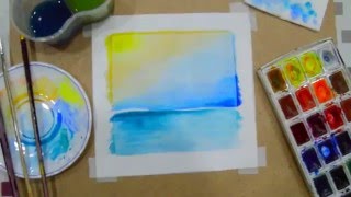 watercolor painting seascape easy beginners