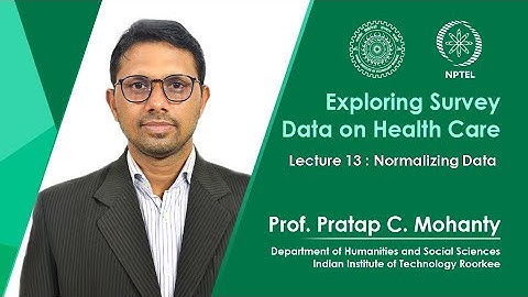 Lecture 13 : Normalizing Data