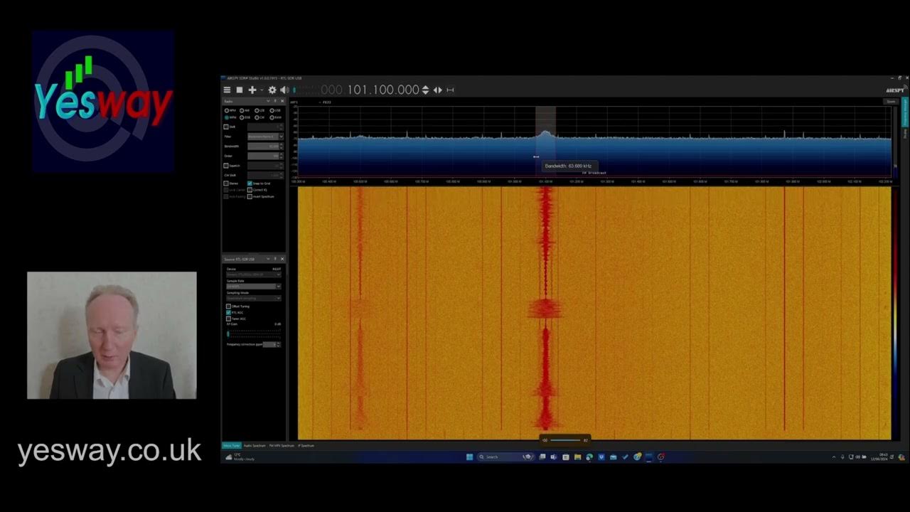 Practical demonstration of software Defined Radio, or SDR - YouTube