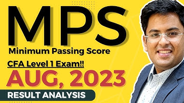 CFA Level 1 - August (2023): RESULT ANALYSIS | MPS | 90 Percentile | Passing % | @gouravkabra