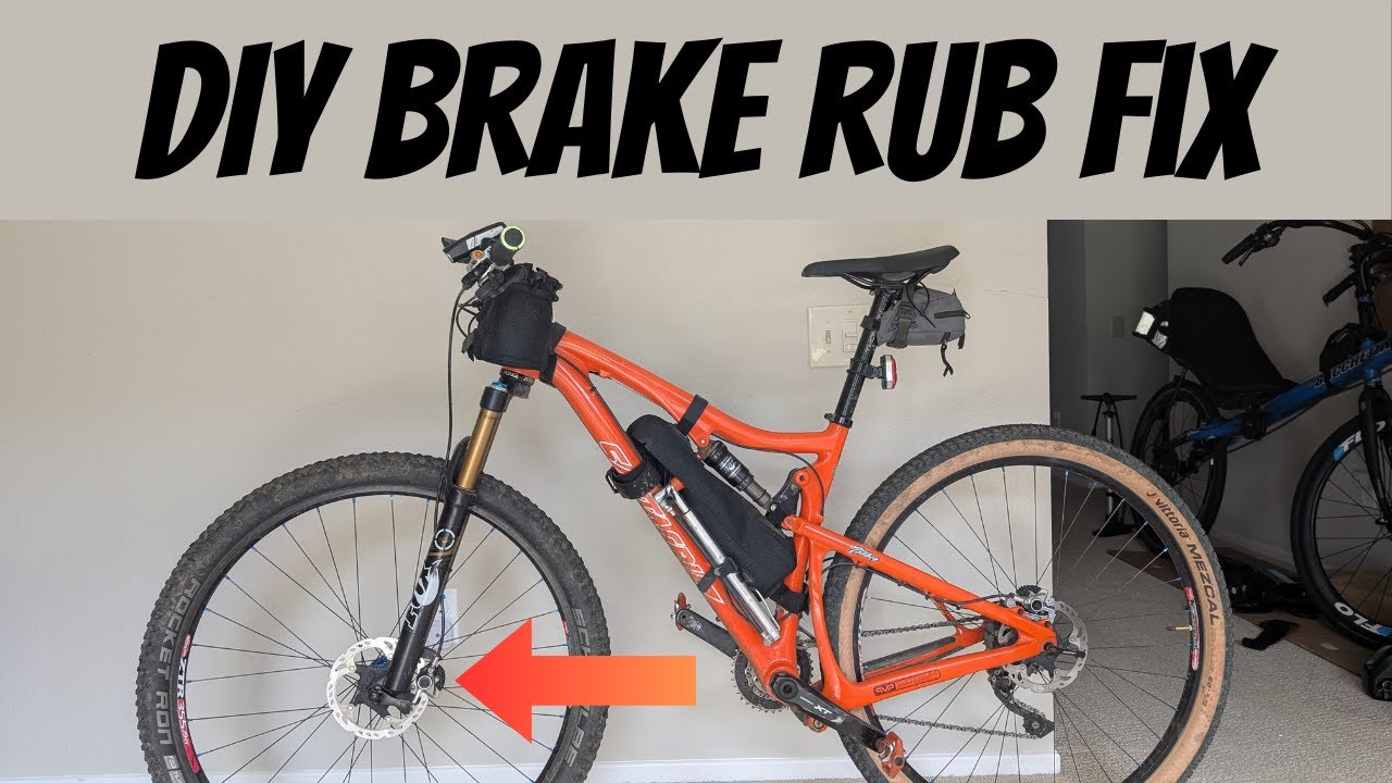 DIY Brake Rub Fix on Ebike Mountain Bike or Hydraulic Disc Brake Bicycle