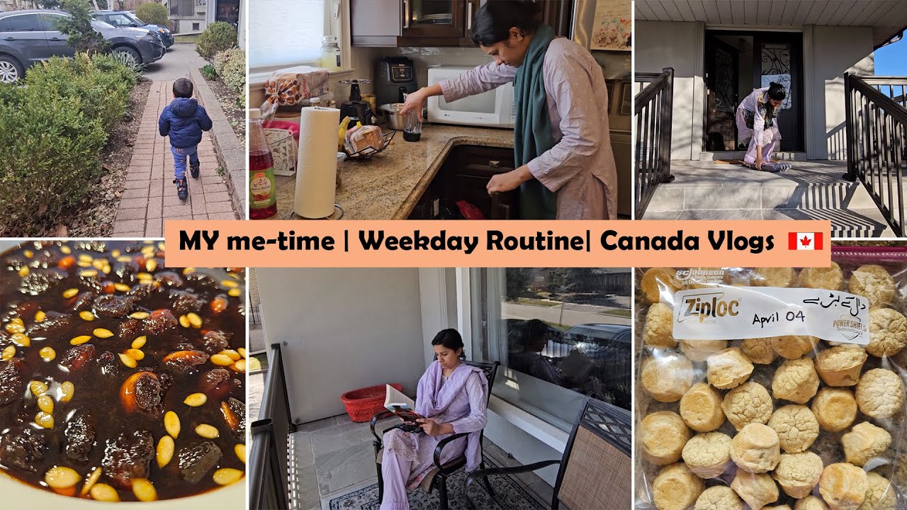 Thora Time Apne Liye Nikal Lena Chahye| Frozen Meals| Aalu Bukhara Chatni Dahi Barey Canada Vlog 🇨🇦