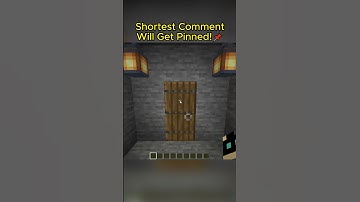 Shortest Comment Gets Pinned! 📌 #shorts #minecraft