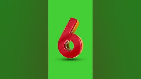 Nine to One Luxurious Red Gold 3D Numbers Countdown with Voice Over | GREEN SCREEN