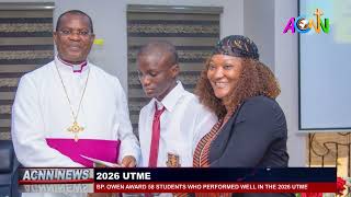 BP OWEN AWARD 58 STUDENTS WHO PERFORMED WELL IN THE 2026 UTME