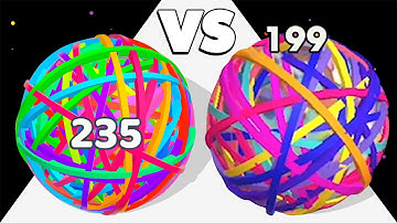 FLEXY RUNNER /vs RUBBERBALL RUNNER ∞ ASMR Gameplay Android iOS • Ball Merge Math Games