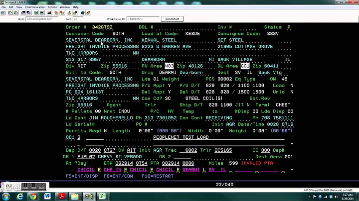 Preplanning, Dispatching, Load, and Empty