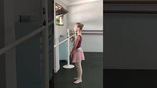 Cecchetti Gr 1 Grands Battements facing the Barre