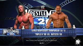 '🔥 WWE 2K24 FULL MATCH —  Triple H vs Batista  — World Heavyweight Title Match!'