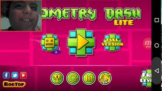 Jugando a Geometry Dash Lite