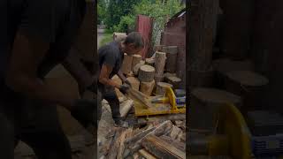 Homemade screw wood splitter // Дровокол самодельный винтовой
