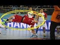 【ハンドボール】片手キャッチからの執念のバックシュート！！華麗なるポストプレー【神業】best of pivot goals1【handball】