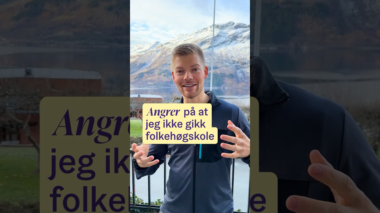 Angrer på at han ikke gikk på folkehøyskole 