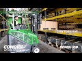 Combilift cb telescopic forks  increases storage space up to 30