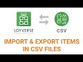 How to import & export items in CSV files Loyverse POS