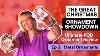 The Great Christmas Ornament Showdown Metal Personalized Ornaments