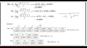 Calculus 1 Ex # 1.1 Q # 13-16 Limits and Continuity