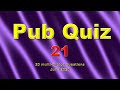Pub Quiz (#21) 20 Trivia Questions with Answers (June 2020)