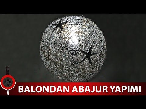 Balondan Abajur Yapımı | İpten Abajur Yapımı