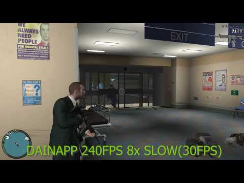 Dain app slowmotion test GTA4 (60 to 240)