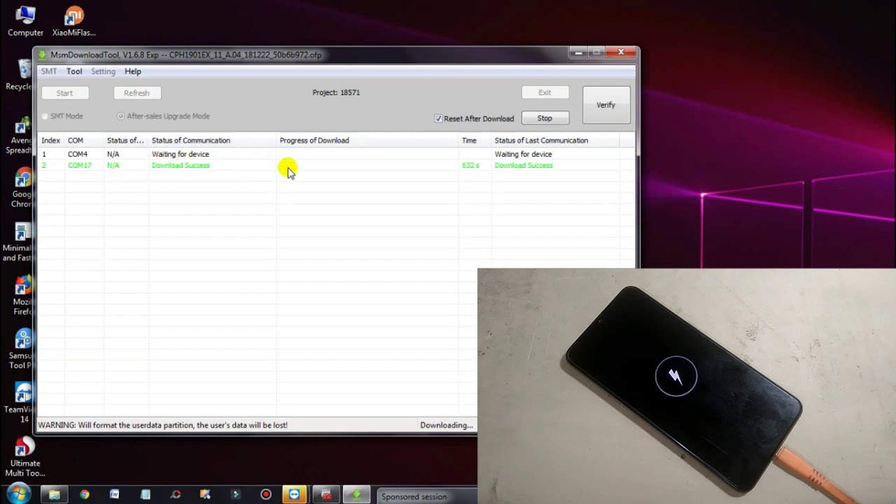 كيفية فلاش قم بإزالة قفل شاشة OPPO A7 CPH1901 HOW TO FLASH OPPO