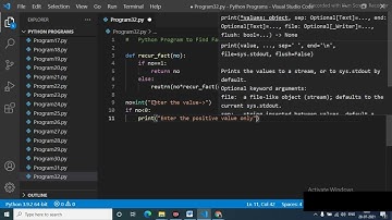 Python Program to Find Factorial of Number Using Recursion