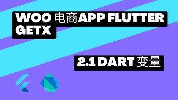2022 Flutter Course - Full Tutorial For Beginners Getx Woocommerce App 从零开始实战课程 | 2.1 Dart 变量 - 猫哥