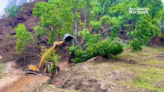 Excavator Developing amazing New Hilly Road | Heavy Machinery | JCB | Excavator Videos