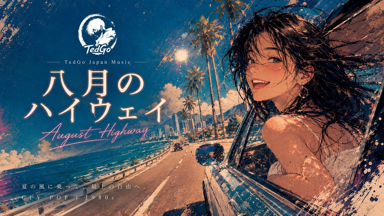 City Pop】 八月のハイウェイ [1980s Color Edition] - 80s Summer