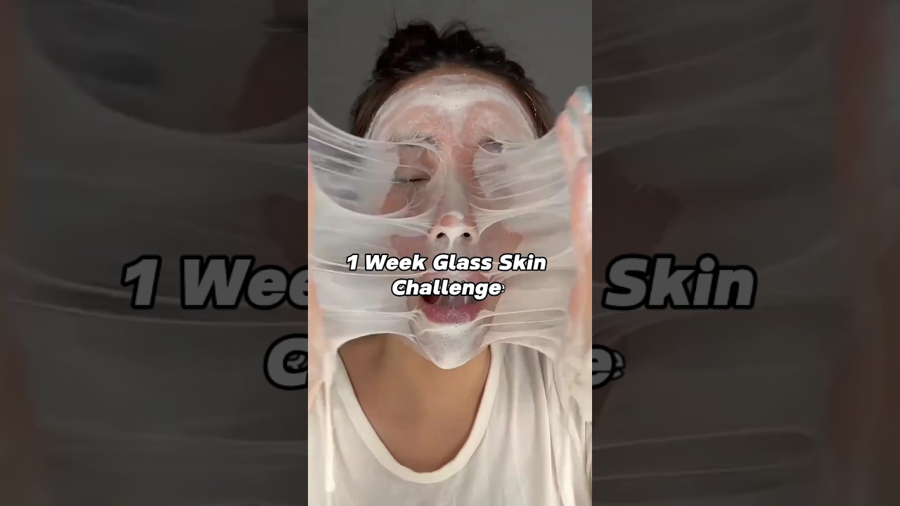 Korean viral rice mask 🎀1 week glass skin challenge #skincare #glassskin #shorts ##trending