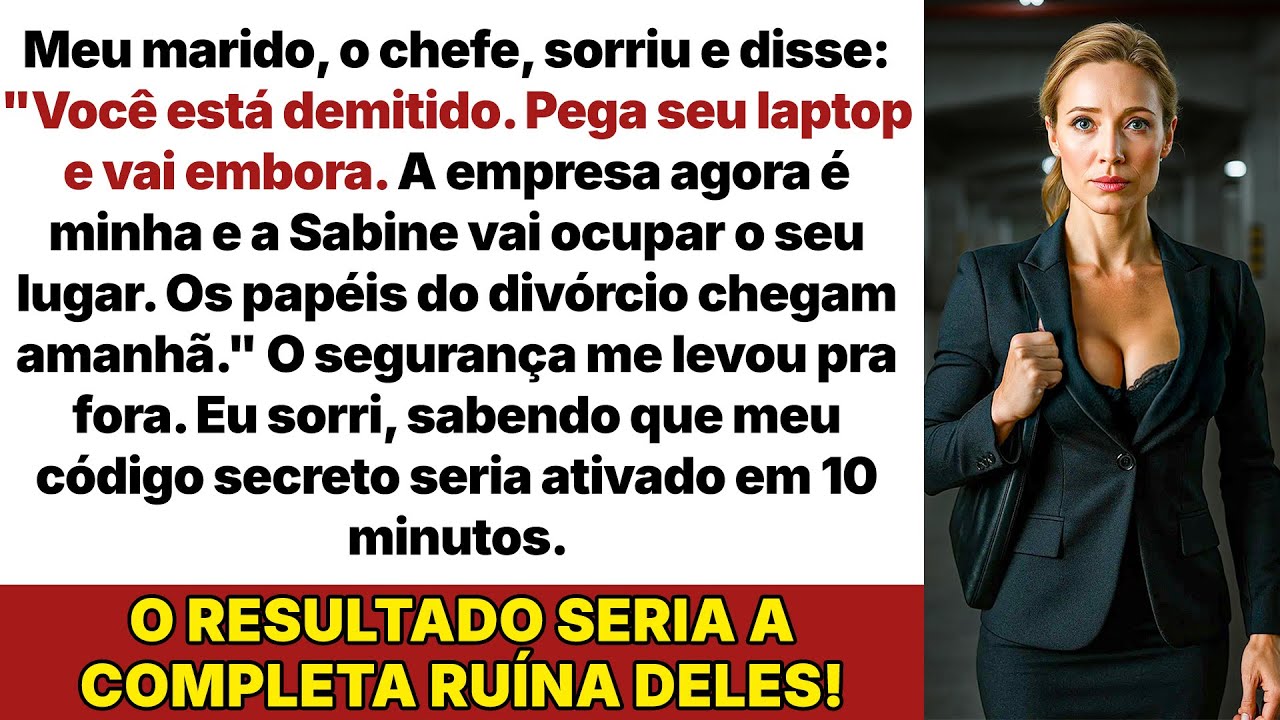Meu marido me demitiu pela amante, mas meu código secreto destruiu seu império de 15 mi!