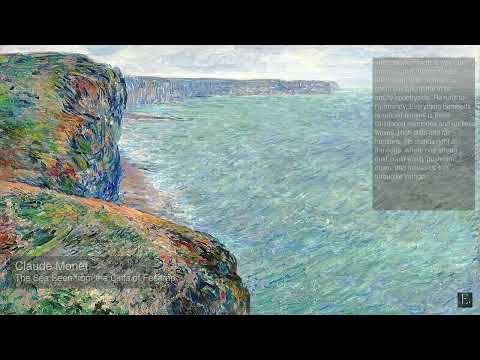 Claude Monet - The Sea Seen from the Cliffs of Fecamp - 2 Hour Screensaver
