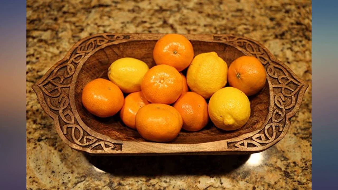 Norse Tradesman Hand-Hewn Bread Bowl - Decorative Viking Design - (17 Inch) review