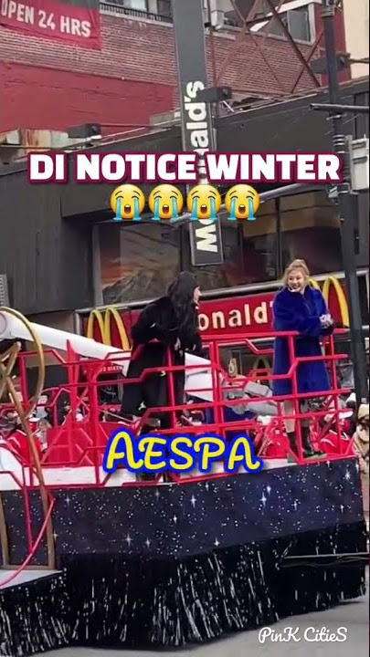 Mbaknya seneng banget dinotice winter, sampe teriak 😁😁😂||#aespa #winter #karina #giselle #ningning