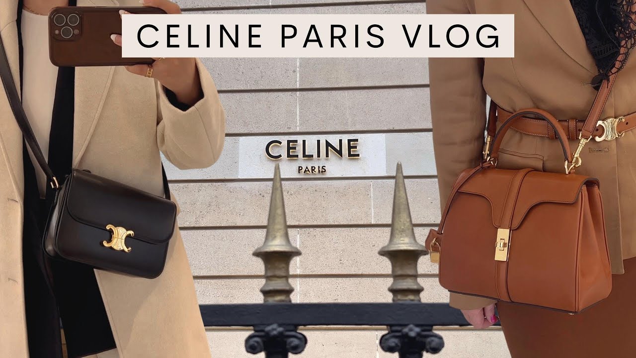 Shop With Me At Celine In Paris | Triomphe Bags, Belts, Sunglasses ...