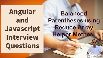 balanced parentheses javascript using reduce array helper
